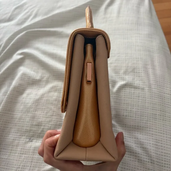 Ted Baker Gold and Blush Top-Handle Satchel - Picture 3 of 10